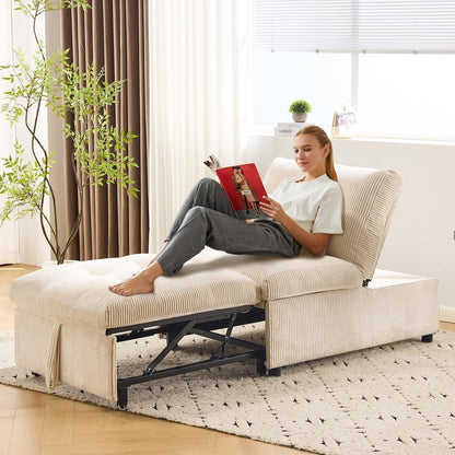 4 In 1 Convertible Sleeper Chair Bed With Pocket-3