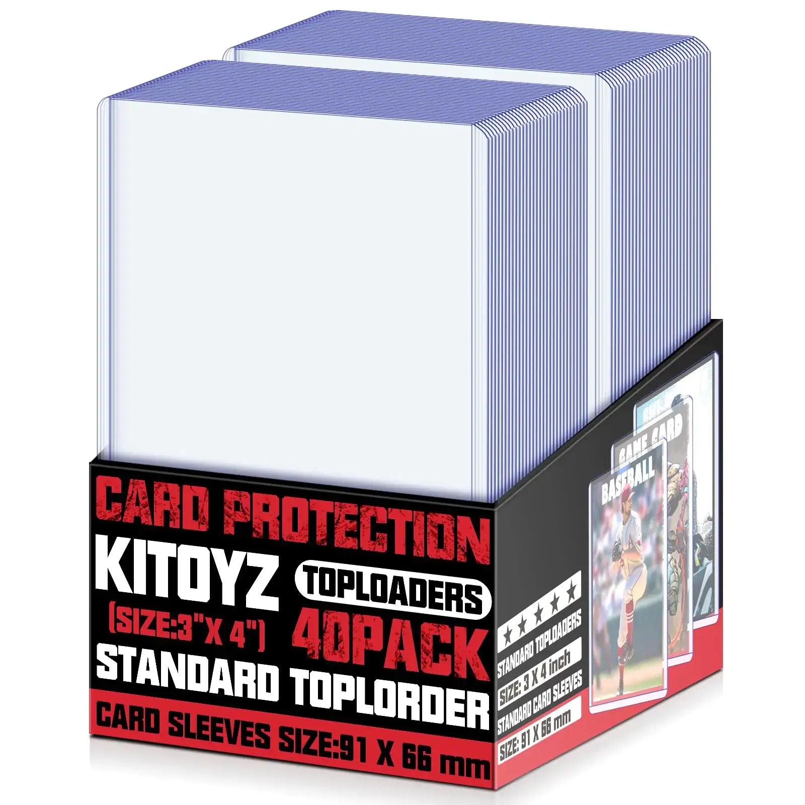 High quality card sleeves for trading cards game cards and baseball football card protectors