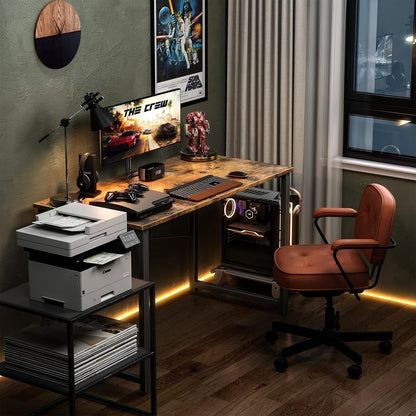 40 Inch Vintage Computer Desk for Small Spaces-4