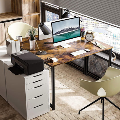 40 Inch Vintage Computer Desk for Small Spaces-1