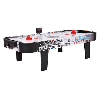 42 Inch Air Powered Hockey Table Top Scoring 2 Pushers - Color:White - Hockey Table