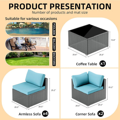All-Weather Outdoor Sectional Sofa Set for Patios-1