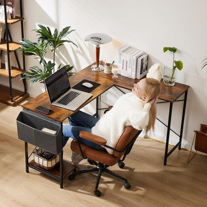 Corner L Shaped Gaming Desk CPU Stand Bag-4