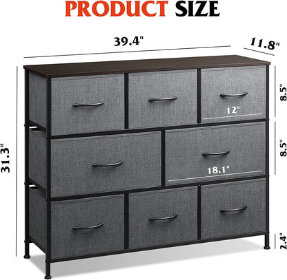 Fabric Dresser with TV Stand for Bedroom-2