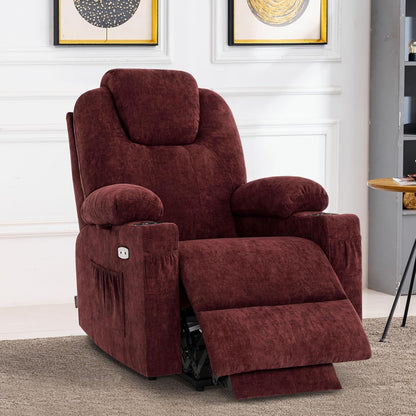 Large Power Lift Recliner Massage, Heat, USB, Big/Tall-0