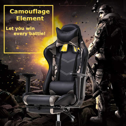 Ergonomic Office Chair PC Gaming Chair Cheap Desk Chair PU Leather Executive Rolling Swivel Chair Computer Lumbar Support for Women, Men-4
