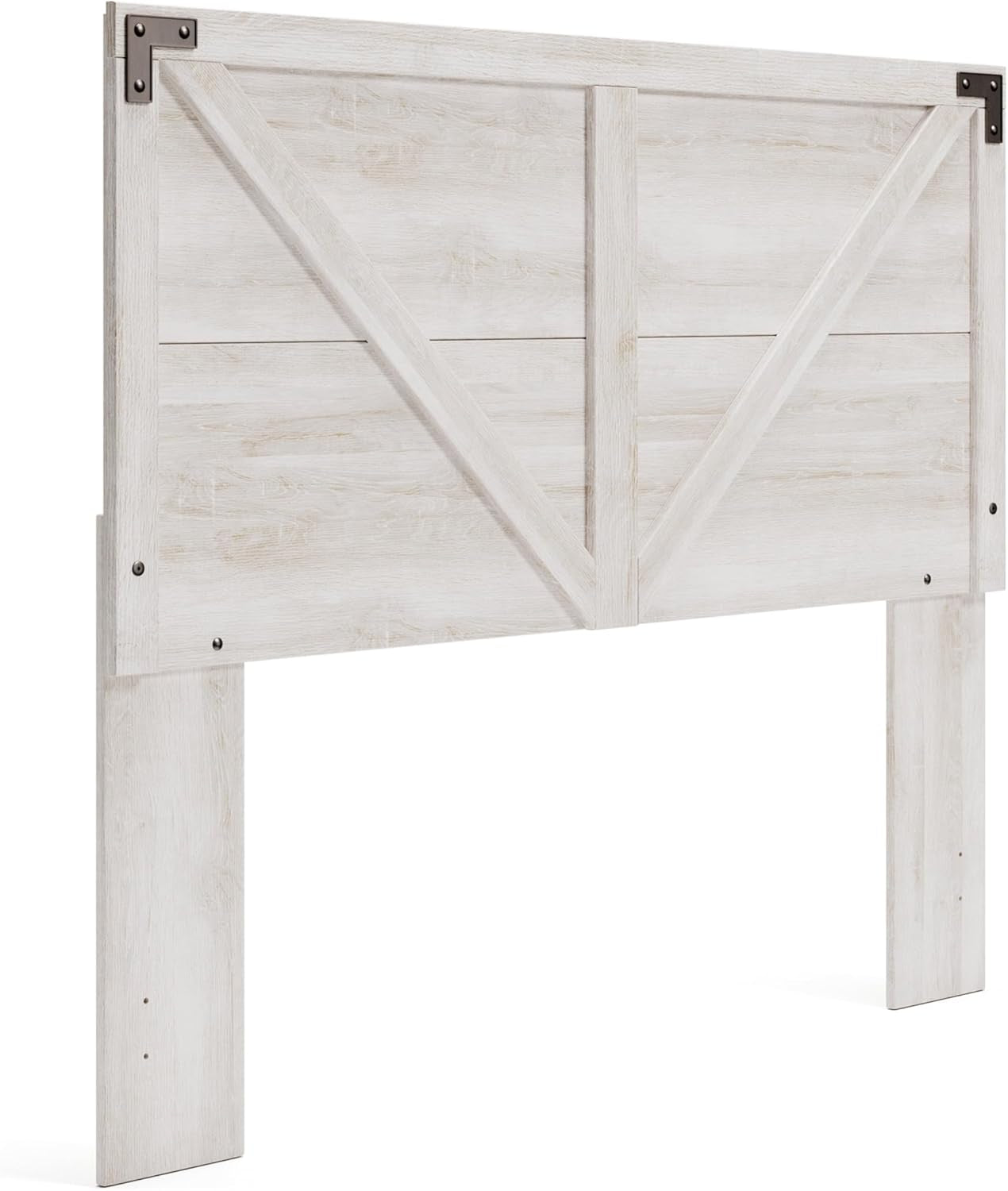 Modern Farmhouse Queen Headboard with Crossbuck Styling-0