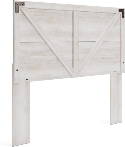 Modern Farmhouse Queen Headboard with Crossbuck Styling-0