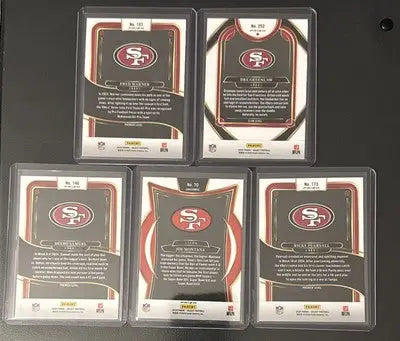 San Francisco 49ers 2024 Select Football card lot with Pearsall, Purdy, Montana, Samuel