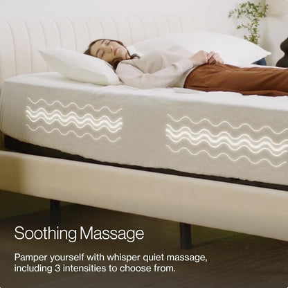 Twin XL Adjustable Base and 12” Mattress (New Version) - Head & Foot Incline - Medium Firm Memory Foam - Cooling Top Layer - 3 Massage Settings - 365-Night Mattress Trial & Forever Warranty-3