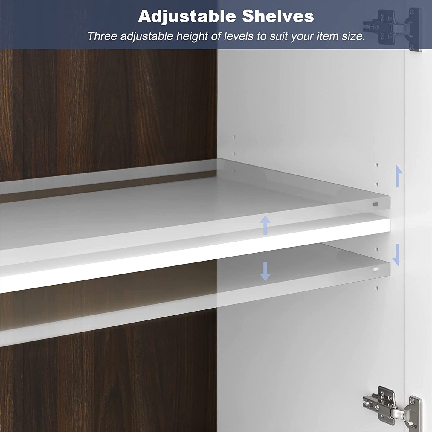 Brixston Modern Wood Glass-Buffet Cabinet-3