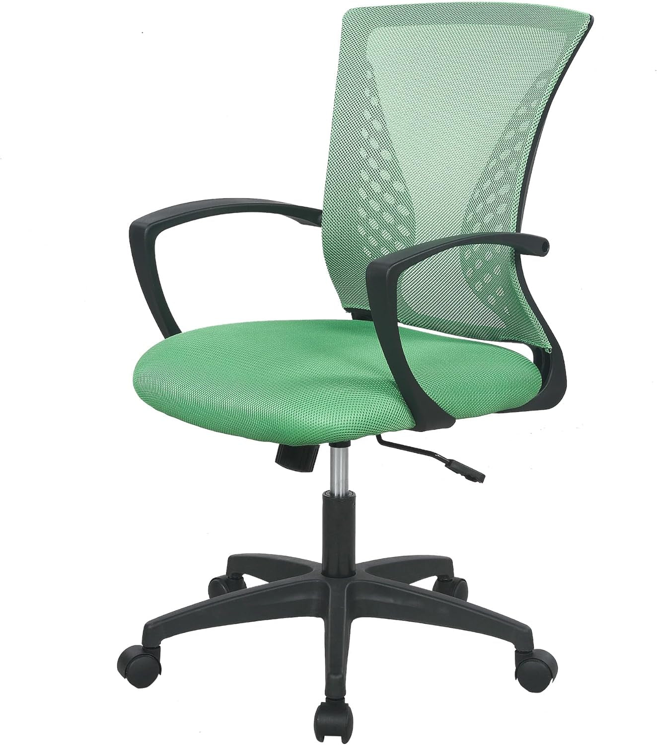 Office Computer Gaming Chair Ergonomic Mesh Desk Chair Adjustable Video Game Chairs with 360 Degrees Swivel Wheels Armrest Lumbar Support for Home Office,Green-0