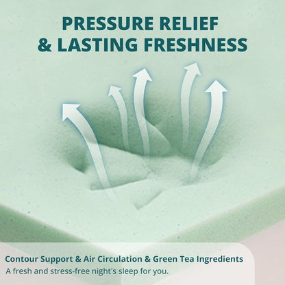 Green Tea Memory Foam Queen Mattress for Comfort-4