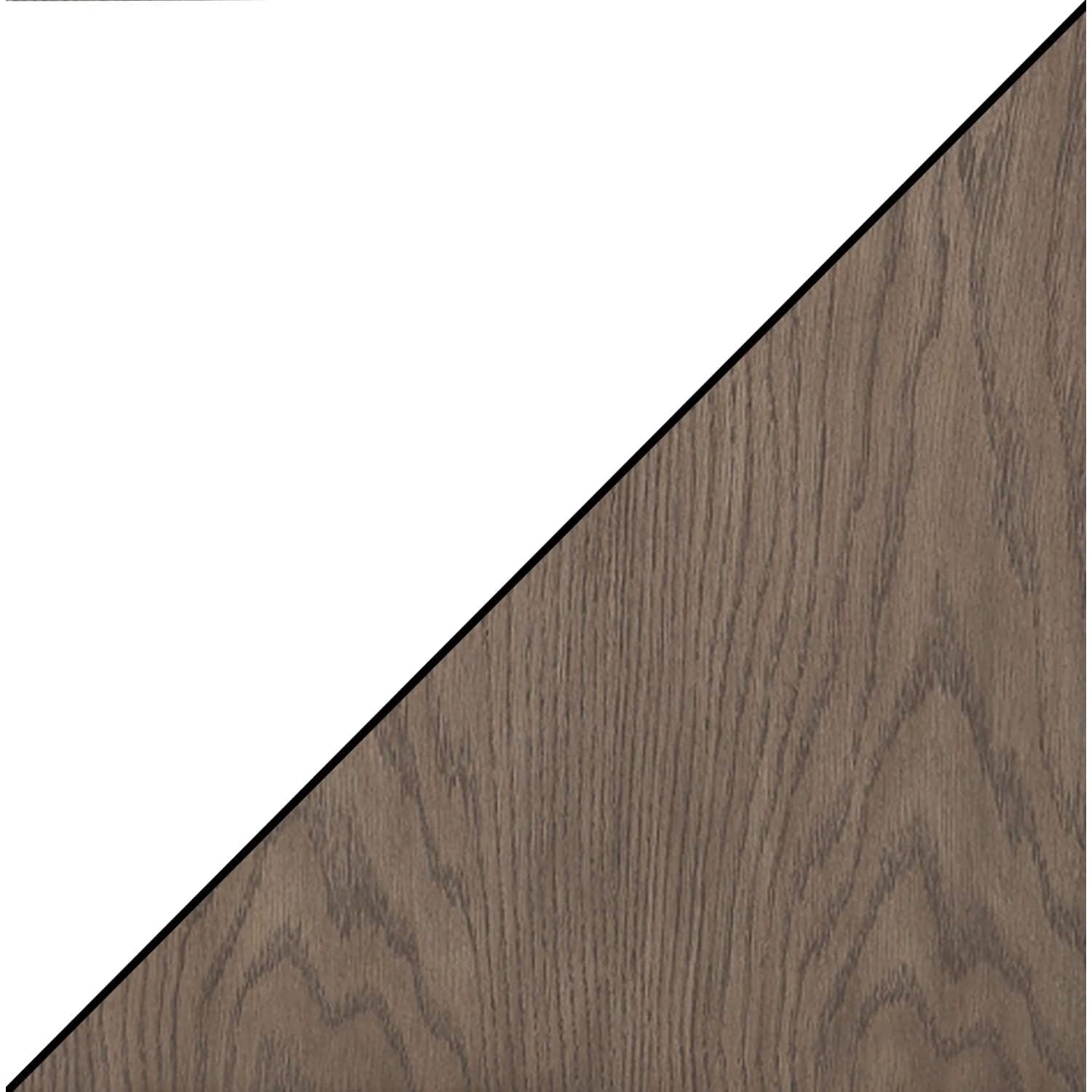 Driftwood and White Oxford Bookcase with Drawer-1