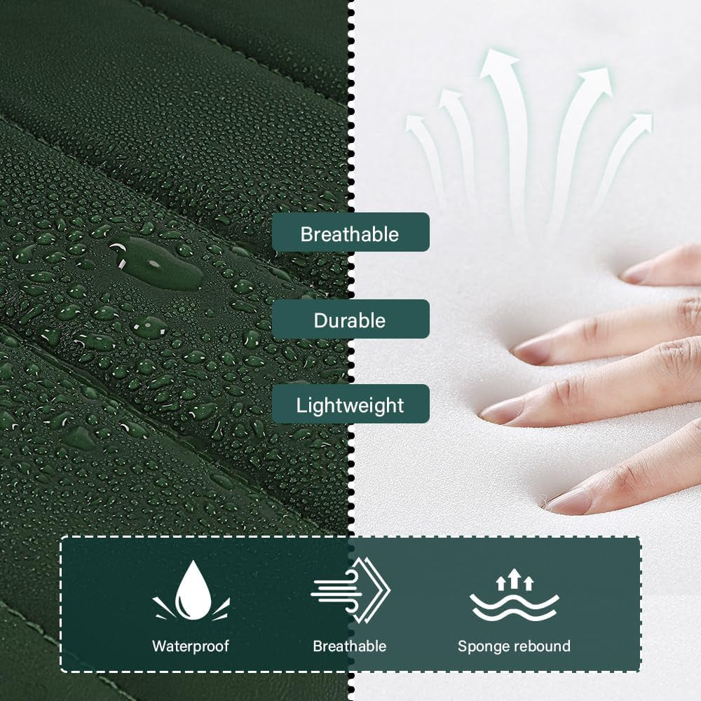 Square Swivel Stool with Wheel for Work SPA Shop Massage Height-Adjustable and Cost-Effective Rolling Stool Chair with Back (Green)-4