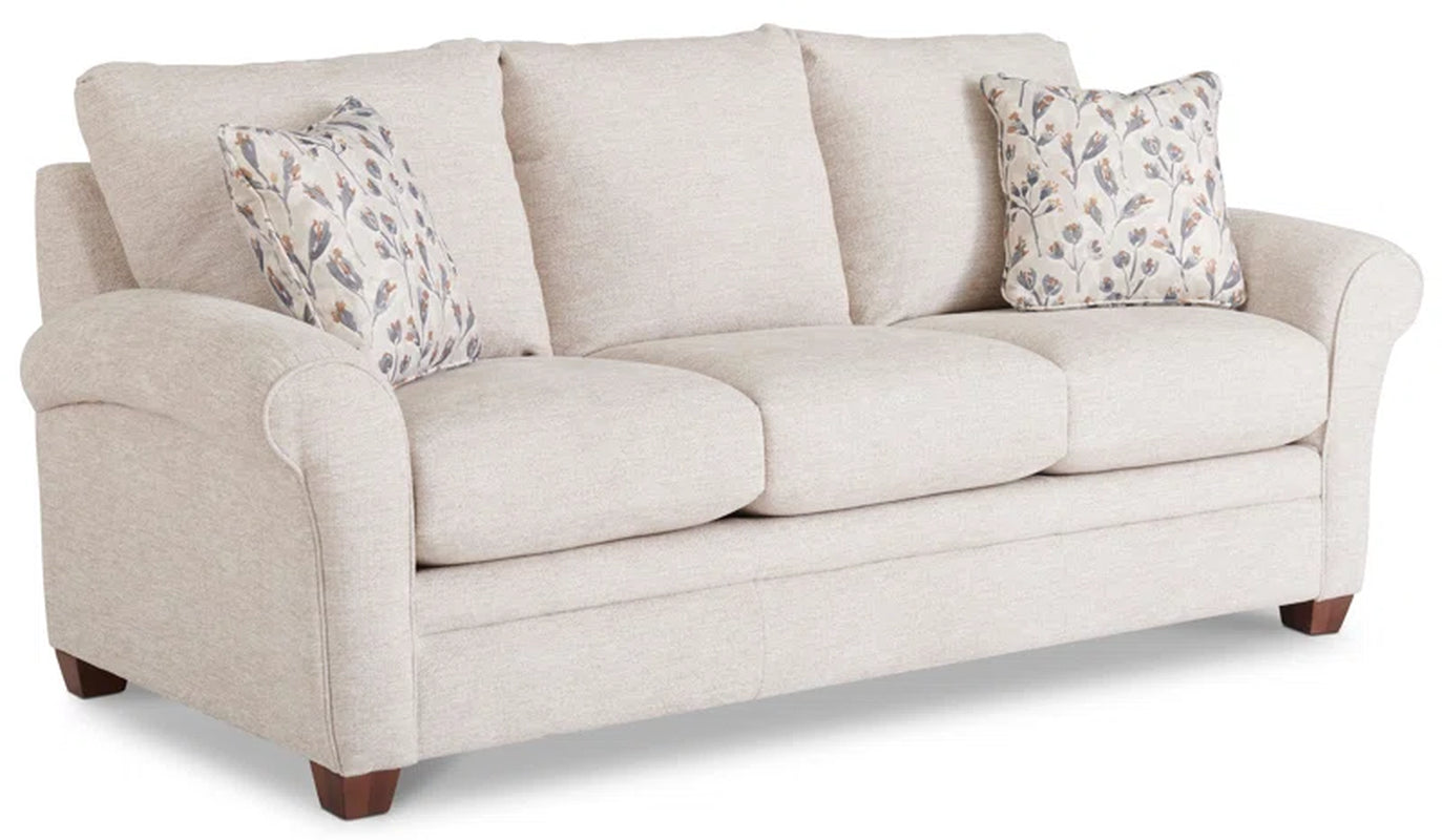Coziest Transitional Sofa Flared Arms And Wooden Legs-1