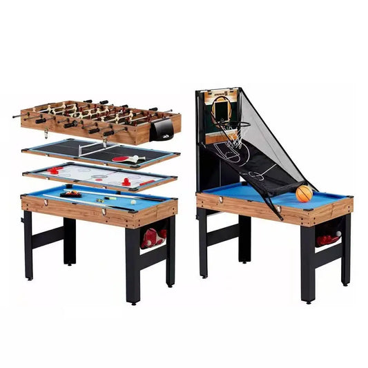 5-in-1 Game Table - Foosball Pool Basketball Ping Pong and Slide Hockey - Accents > Game Room