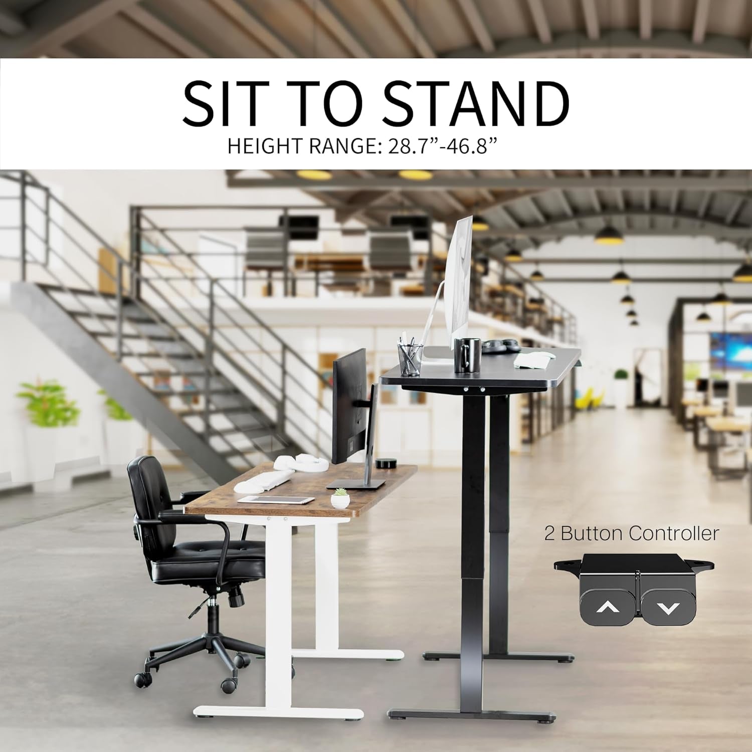 60 Inch Gray Electric Stand Up Desk-4