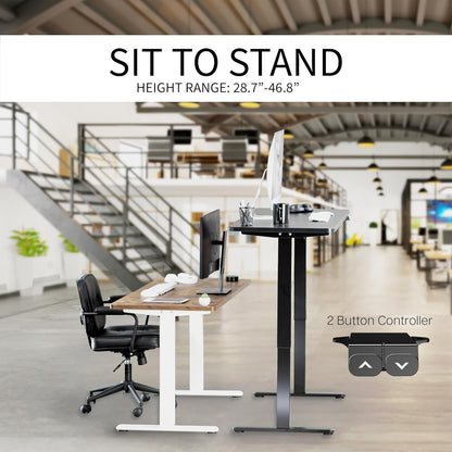 60 Inch Gray Electric Stand Up Desk-4