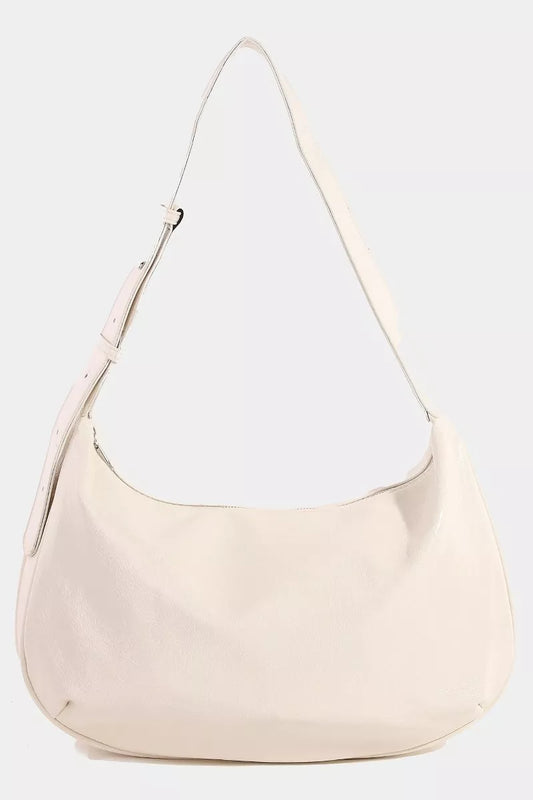 Fame Faux Leather Hobo Crescent Shoulder Bag