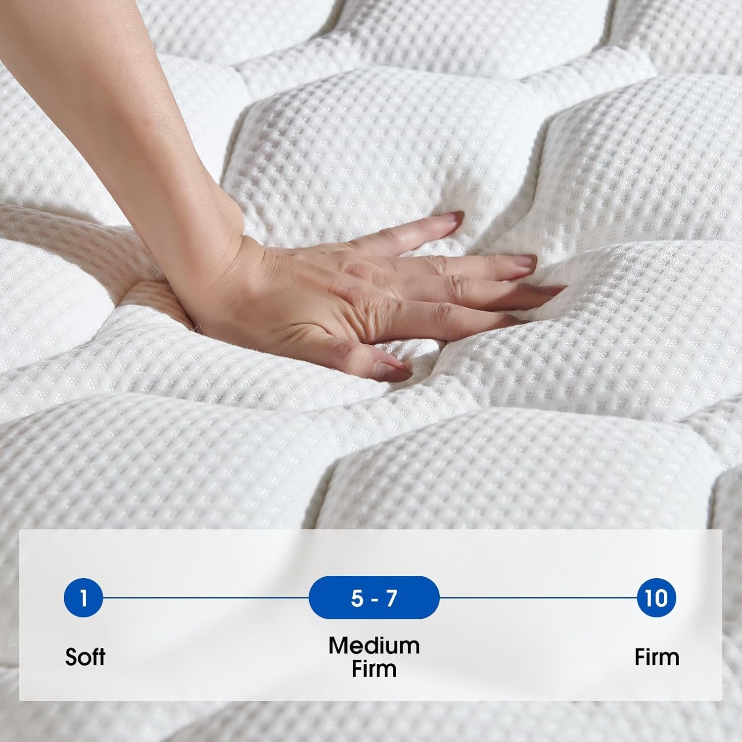 King Size Mattress,12 Inch Hybrid King Mattress in a Box,Medium Firm,Gel Memory Foam and Pocket Springs,Pressure Relief,100-Night Trial,Certipur-Us Certified-3