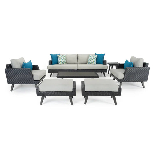 Outdoor Patio Conversation Set With Cushions For Backyard-0