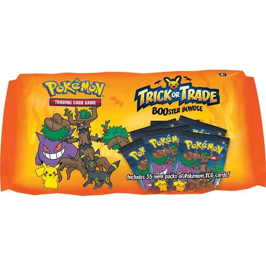 Pokémon Trick or Trade booster bundle features Halloween-themed mini packs for TCG cards