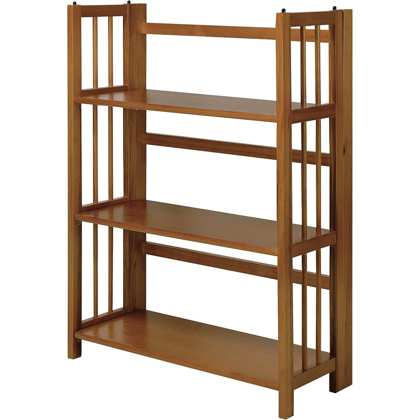 Stackable Chestnut Bookcase - 3 Shelves, 27.5″ Wide-1
