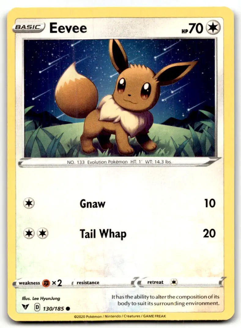 2020 Sword & Shield - Vivid Voltage Eevee Basic/Common #130
