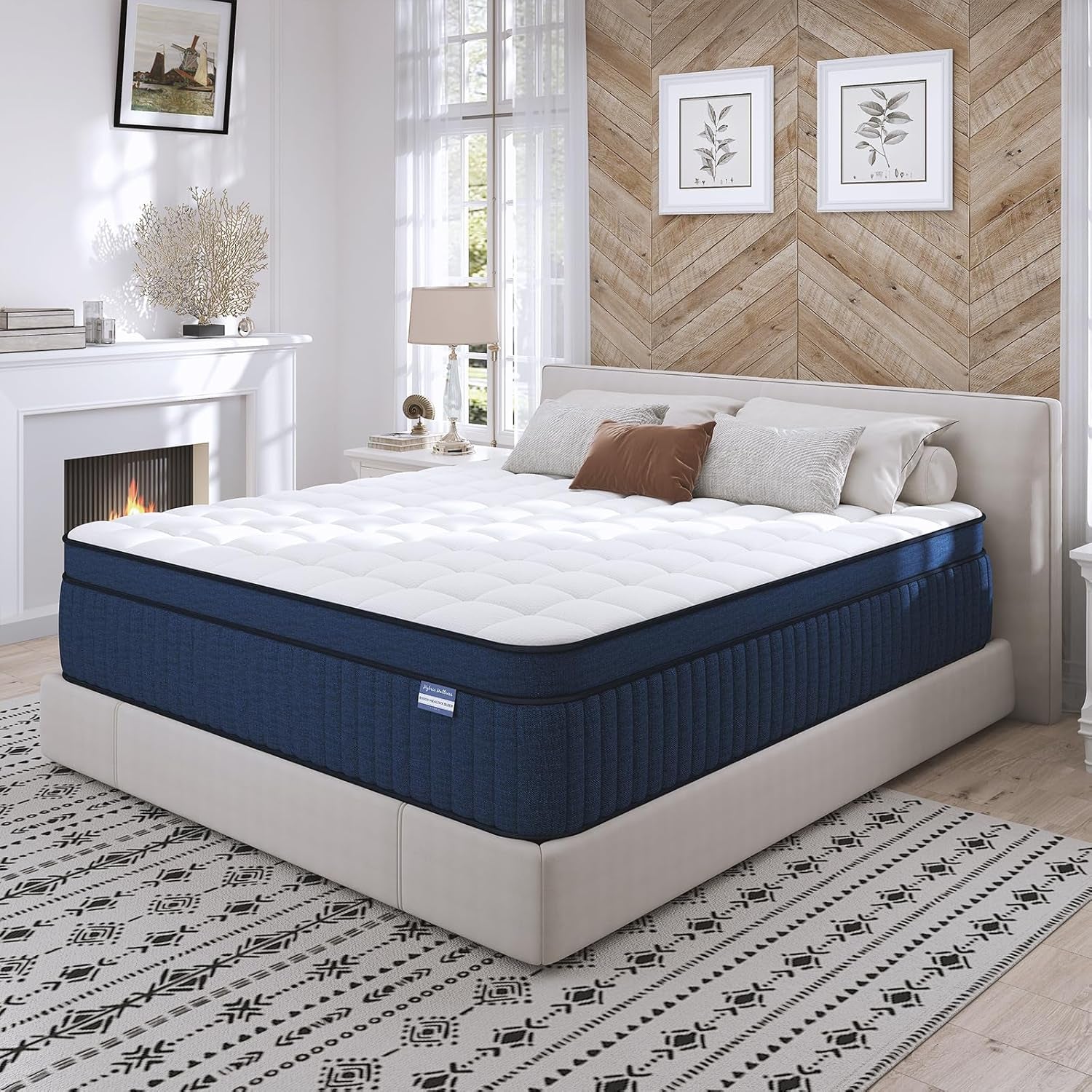 14 Inch Queen Mattress with Pocket Springs and Foam-0