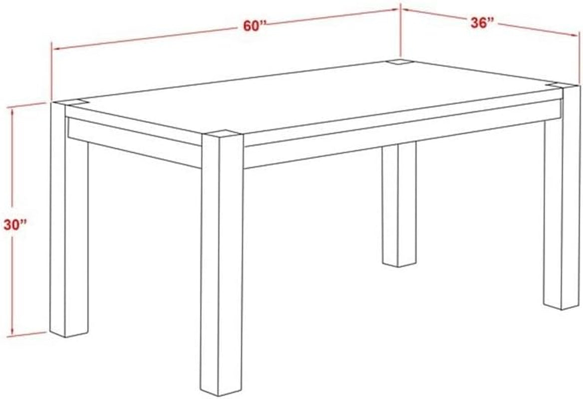 CN6-07-T Celina Dining Room Table - Rectangle Rustic Farmhouse Table , 36X60 Inch, Jacobean-2