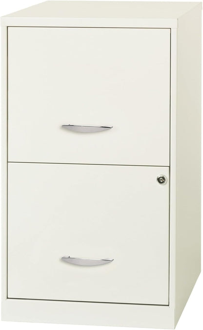2-Drawer File Cabinet, 14.2" X 18" X 24.5", White-4