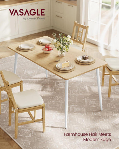 Golden Oak Contemporary Farmhouse Dining Table Kitchen-2