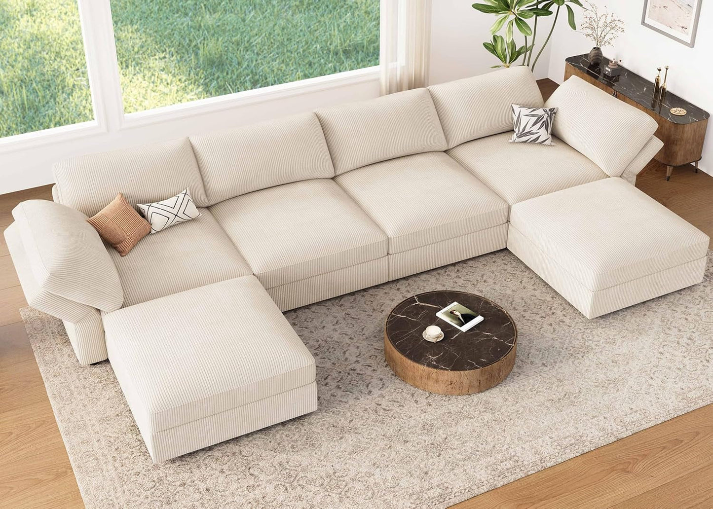 Modular Sectional Sofa with Storage Chaise-1