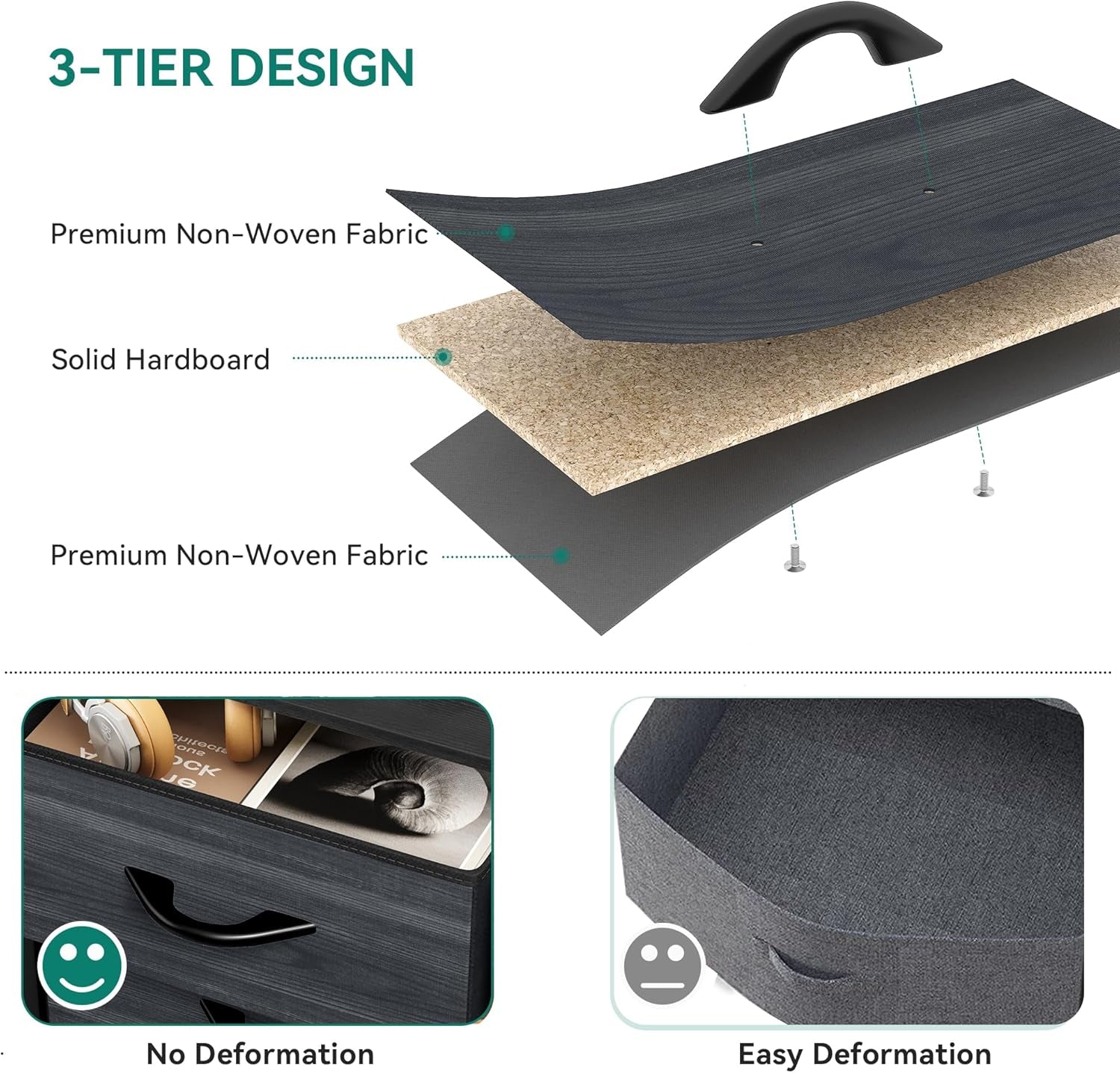 8 Drawer Fabric Storage Tower Organizer for Home-4