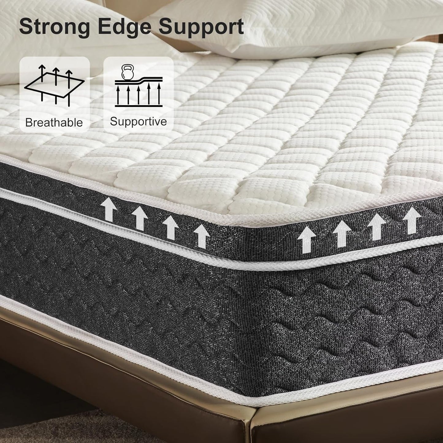 12 Inch Hybrid Queen Mattress with Pressure Relief-4