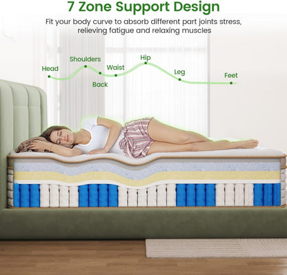 10 Inch Full Size Hybrid Gel Memory Foam Mattress-4