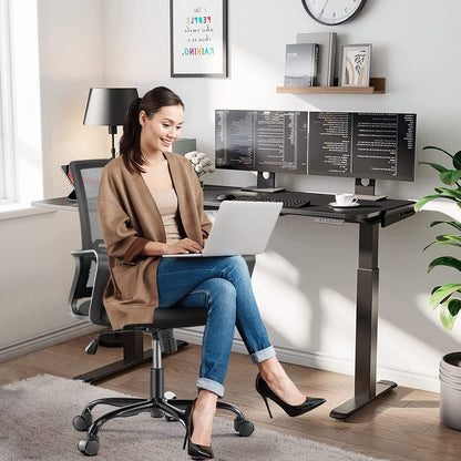 Ergonomic Mesh Office Chair with Armrests and Wheels-1