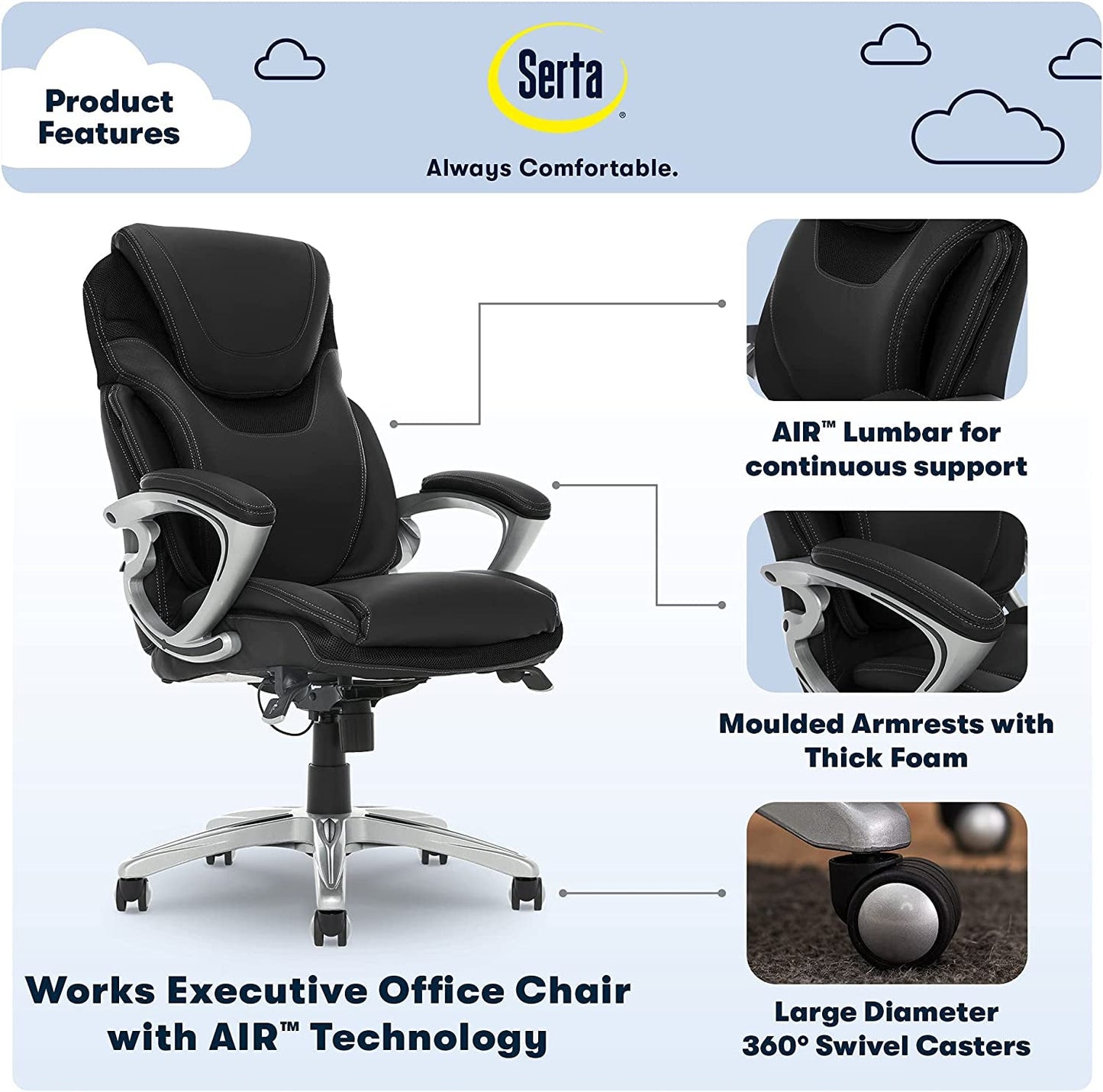 Ergonomic Executive Chair for Health and Wellness-1