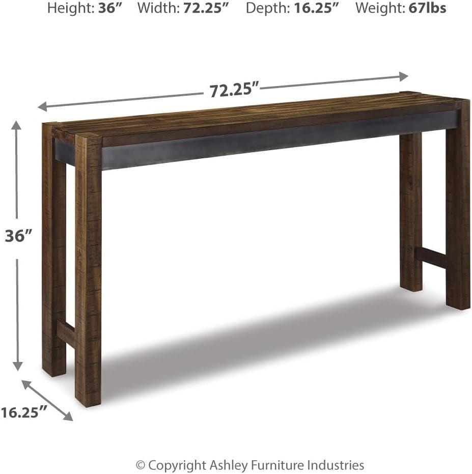 Torjin Urban Counter Height Dining Table Two Tone Brown-2