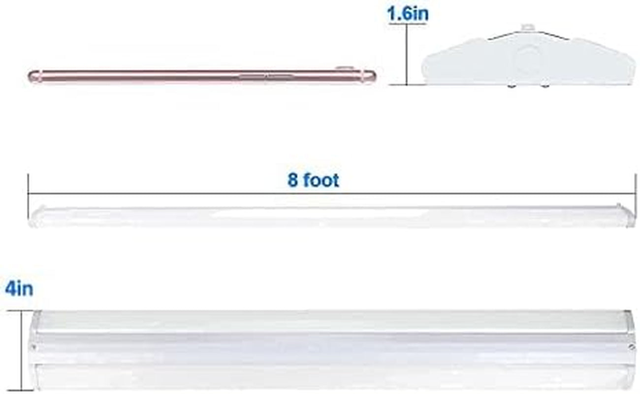 8FT 110W Slim LED Shop Lights (2-Pack)-1