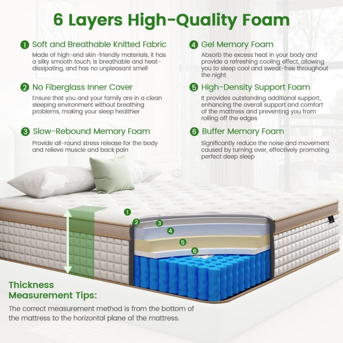 10 Inch Full Size Hybrid Gel Memory Foam Mattress-1
