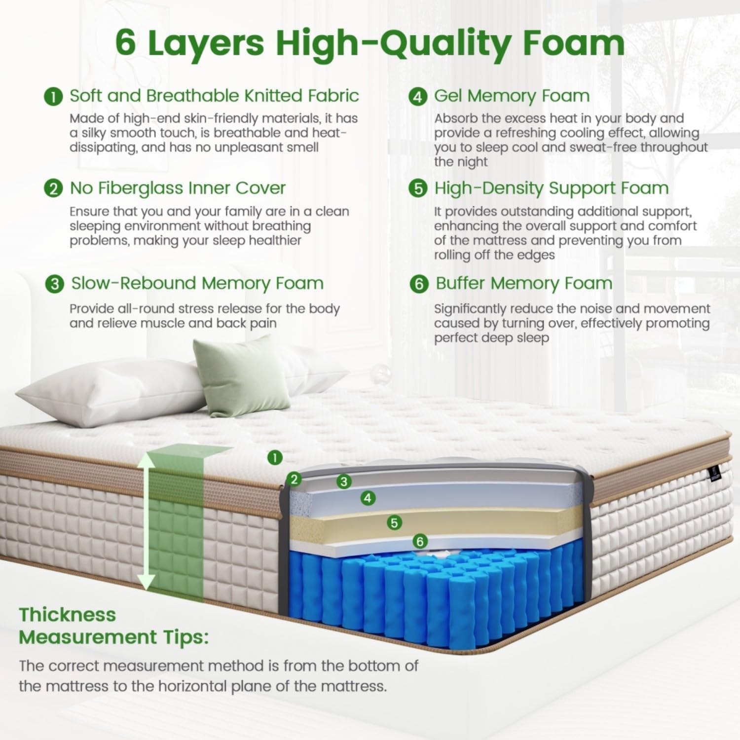 10 Inch Full Size Hybrid Gel Memory Foam Mattress-1