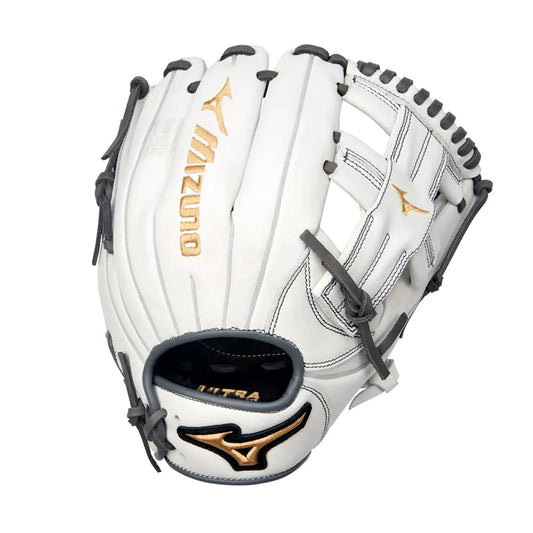 Mizuno GMVP1150PF4W MVP Prime Fastpitch Softball Glove 11.5" T Web Right Hand Throw White-Grey