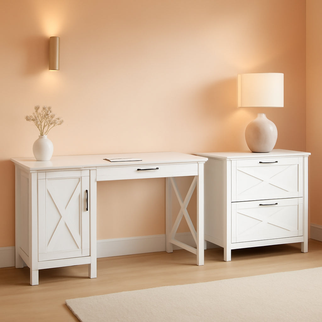 Key West Computer Desk with Storage-0