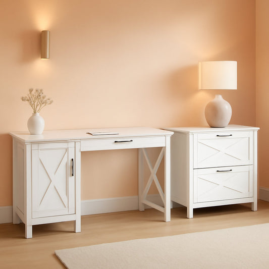 Key West Computer Desk with Storage-0