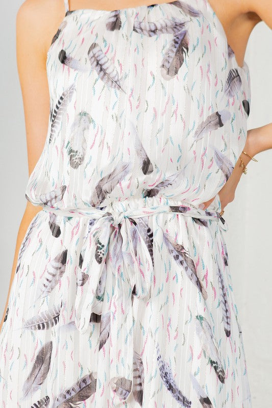 Orange Farm Clothing, Textured Chiffon Ruffled Dress  USA ?? Navy or White