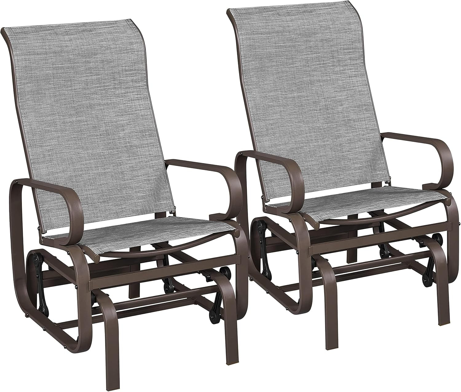 Outdoor Patio Glider Chairs with Breathable Sling Fabric-0