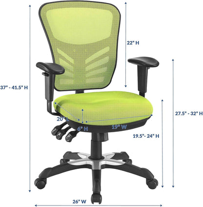 Articulate Ergonomic Mesh Office Chair in Green-2