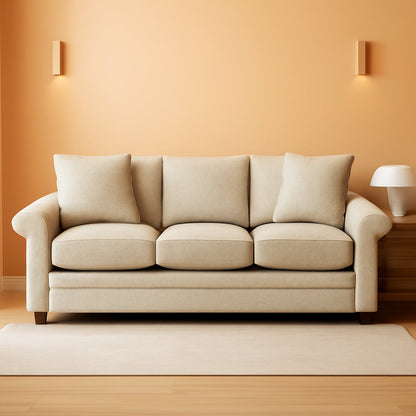 Elegant Queen Sleep Sofa With Quilted Mattress Comfort-0